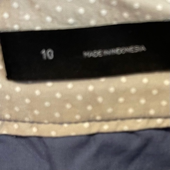 Bg: Loft chambray Linen cotton Blend shorts Pockets Sz 10 Great used condition - Picture 4 of 12